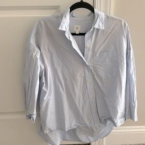 Women’s Gap Striped Button Down Blouse; Size Medium; Worn Once